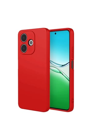 Oppo A5 Pro 4g First Silikon - Kırmızı