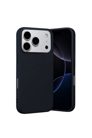 İphone 17 Pro Max Nano İçi Kadife Silikon - Siyah