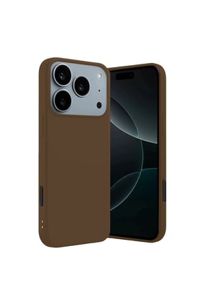 İphone 17 Pro Max First Silikon - Kahverengi