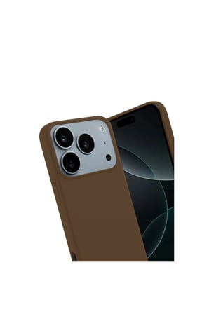 İphone 17 Pro Max First Silikon - Kahverengi