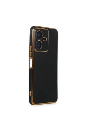 Vivo Y22 2022 Kılıf Volet Silikon - Siyah