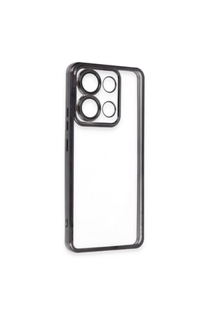 Poco X6 Pro Kılıf Lensli Silikon - Siyah