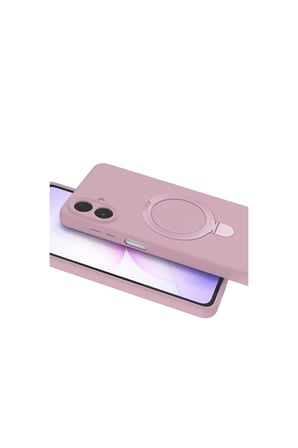 Samsung Galaxy A07 4g Regal Magsafe Standlı Kapak - Açık Pembe