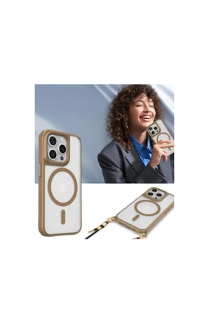 İphone 14 Pro Max Kılıf Enka Magsafe Silikon Kılıf - Desert