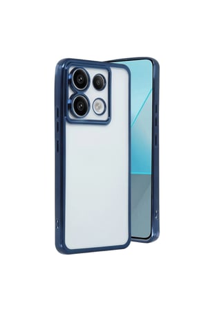 Redmi Note 13 Pro 5g Kılıf Lensli Silikon - Sierra Blue