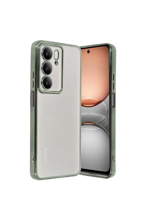 Realme C75 4g Kılıf Lensli Silikon - Yeşil