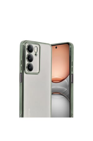 Realme C75 4g Kılıf Lensli Silikon - Yeşil