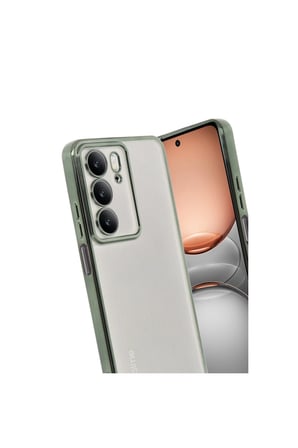 Realme C75 4g Kılıf Lensli Silikon - Yeşil