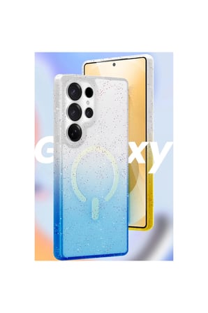 Samsung Galaxy S24 Ultra Pummel Shiny Magsafe Kapak - Gold