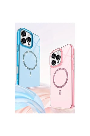 İphone 16 Pro Live Diamond Magsafe Kapak - Sarı