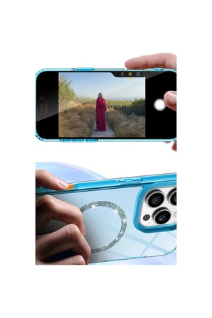 İphone 16 Pro Live Diamond Magsafe Kapak - Sarı