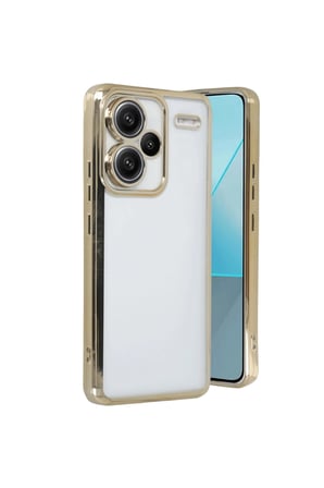 Redmi Note 13 Pro Plus Kılıf Lensli Silikon - Gold