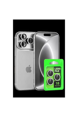 Newface İphone 18 Pro Raze Metal Kamera Lens - Gümüş