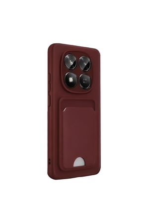 Redmi Note 15 Pro 5g Kelvin Kartvizitli Silikon - Bordo