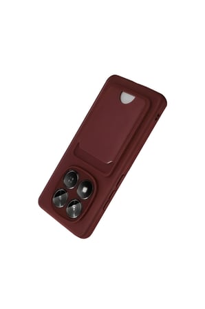 Redmi Note 15 Pro 5g Kelvin Kartvizitli Silikon - Bordo