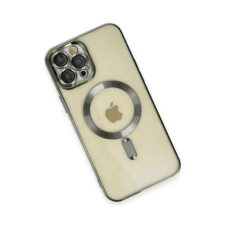 İphone 12 Pro Max Kılıf Kross Magneticsafe Kapak - Koyu Yeşil