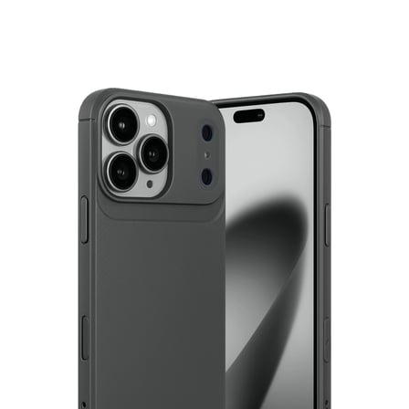 İphone 17 Pro Max Auto Focus Karbon Kapak - Gri
