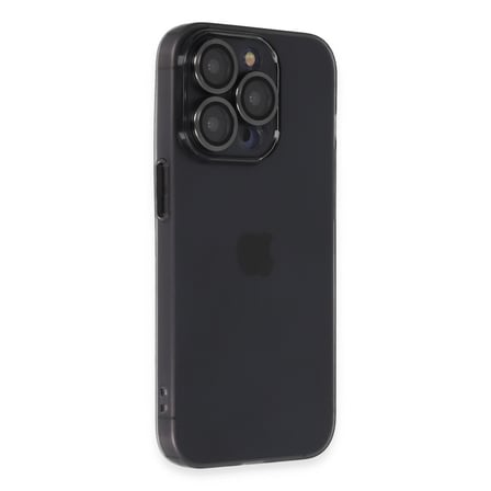 İphone 13 Pro Max Kılıf Luko Lens Silikon - Siyah