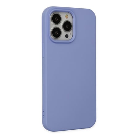 İphone 14 Pro Max Kılıf Nano İçi Kadife Silikon - Lila