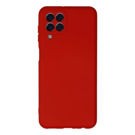 Samsung Uyumlu Galaxy M33 Kılıf Nano İçi Kadife Silikon - Kırmızı