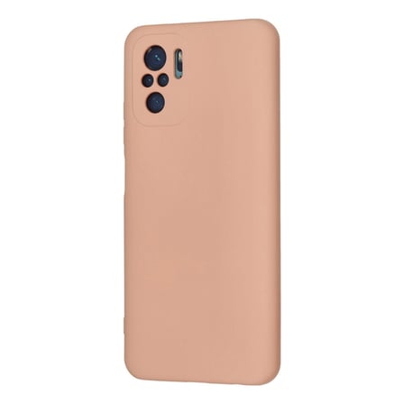 Redmi Note 10 Kılıf Nano İçi Kadife Silikon - Pudra