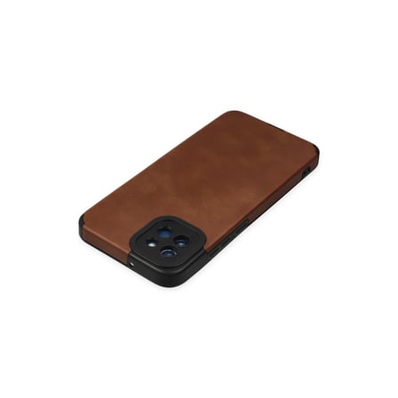 Samsung Uyumlu Galaxy A03 Kılıf Loop Deri Silikon - Kahverengi