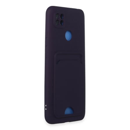 Redmi 9c Kılıf Kelvin Kartvizitli Silikon - Derin Mor