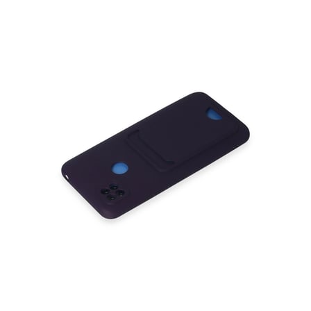 Redmi 9c Kılıf Kelvin Kartvizitli Silikon - Derin Mor