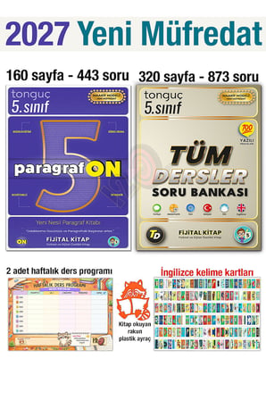 5. Sınıf 2027 Paragrafon Tüm Dersler Soru Bankası Yeni Müfredat