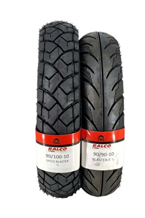 RALCO TYRES 90/100-10 VE 90/90-10 (TUBELESS - DUBLEKS) MOTOSİKLET LASTİK TAKIMI