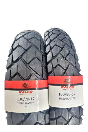 RALCO TYRES 130/70-17 VE 100/90-17 TAKIM TL (TUBELESS - DUBLEKS) MOTOSİKLET LASTİĞİ