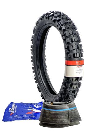 RALCO TYRES 120/80-18 (460-18) TT İÇ LASTİKLİ TİP ENDURO LASTİĞİ +İÇ LASTİK TAKIM