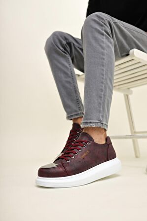 RAMER CH175 CBT Mirror Erkek Ayakkabı BORDO