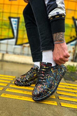 RAMER CH254 CST Pittura Erkek Ayakkabı 498 SARI / MAVI / KIRMIZI SPLUSH