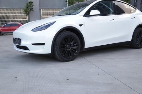 Tesla Model Y FLUX Jant Kapağı Seti - 19 İnç - Mat Siyah