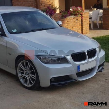 BMW E90 M-Tech Ön Tampon Flap Seti  Parlak Siyah