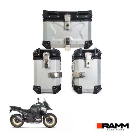 BMW Motorrad 1300 GS - 1300 GS Adventure Alüminyum Üçlü Çanta Seti  Gümüş