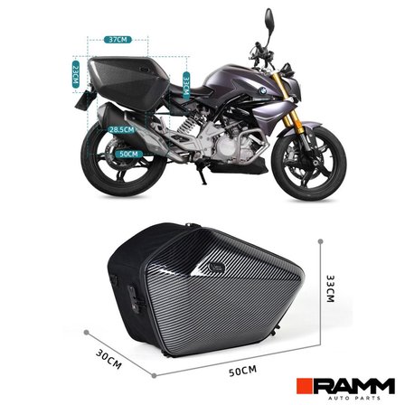 BMW Motorrad R1250GS / ADV  R1300GS / ADV Sağ ve Sol Yan Çantaları  2 Adet (15 LT)  Gri