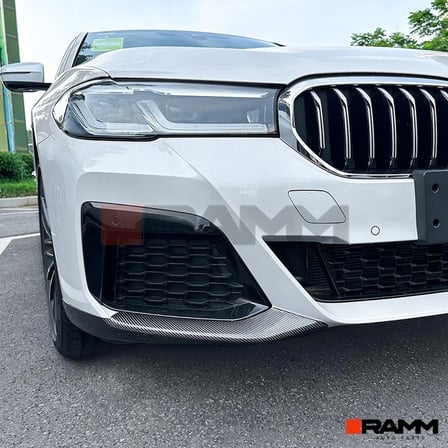 BMW G30 M Sport LCI MP Ön Tampon Flap Seti  Parlak Karbon