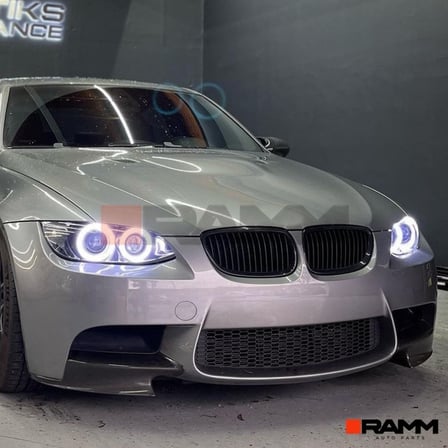 BMW E90 E91 E92 E93 M3 Ön Tampon Flap Seti  Parlak Siyah