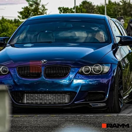 BMW E92 E93 LCI M-Tech Ön Tampon Flap Seti  Parlak Karbon