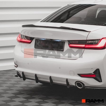 BMW G20 M Sport Difüzör Parlak Siyah