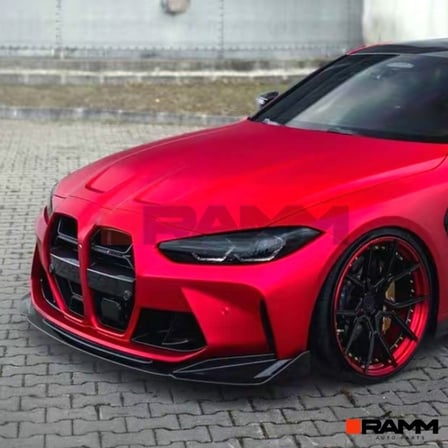 BMW M3 M4 G80 G81 G82 G83 Ön Lip Parlak Karbon
