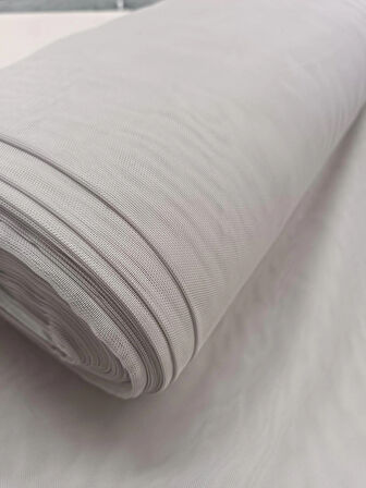 Modern Dökümlü Düz Tül Perde - Bej - Pileli Dikim 1x2,5 Pile