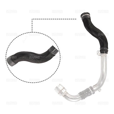 Rapro 12538 Turbo Hortumu Sılıkon Buyuk Megane III 1.5 Dcı-Fluence 1.6 16V 110Hp
