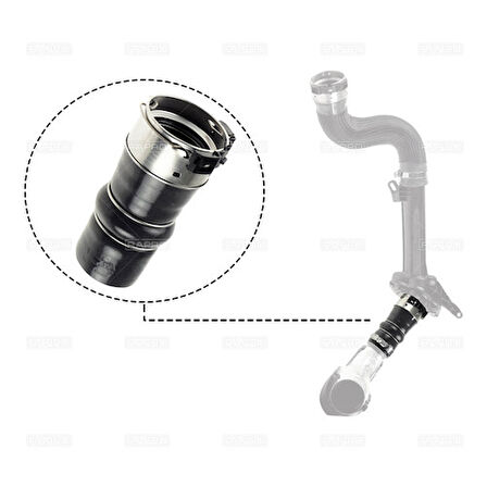 Rapro 12629 Turbo Hortumu Kucuk Sılıkon Megane Iıı-Fluence 1.5 Dcı