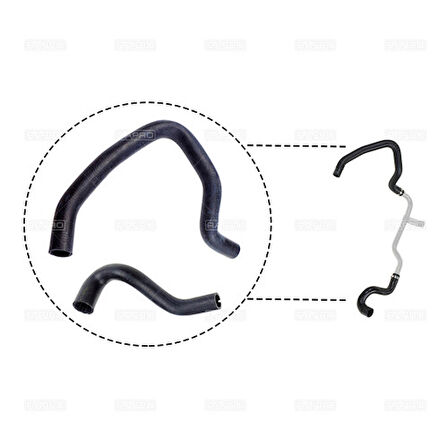 Rapro 15360 Radyatör Üst Hortumu Metal Boru Harıc-Bipper-Nemo 1.4 Hdı Dv4Ted