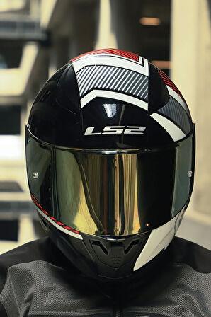 LS2 RAPID 2 RACE EXTRA BEYAZ-KIRMIZI KASK