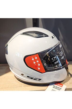 LS2 RAPID 2 SOLID BEYAZ KAPALI KASK