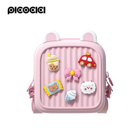 Özel Tasarım Pıcocıcı Travel Küçük BackPack Pembe Figürlü Anaokulu Kız Çocuk Oyuncak Taşıma